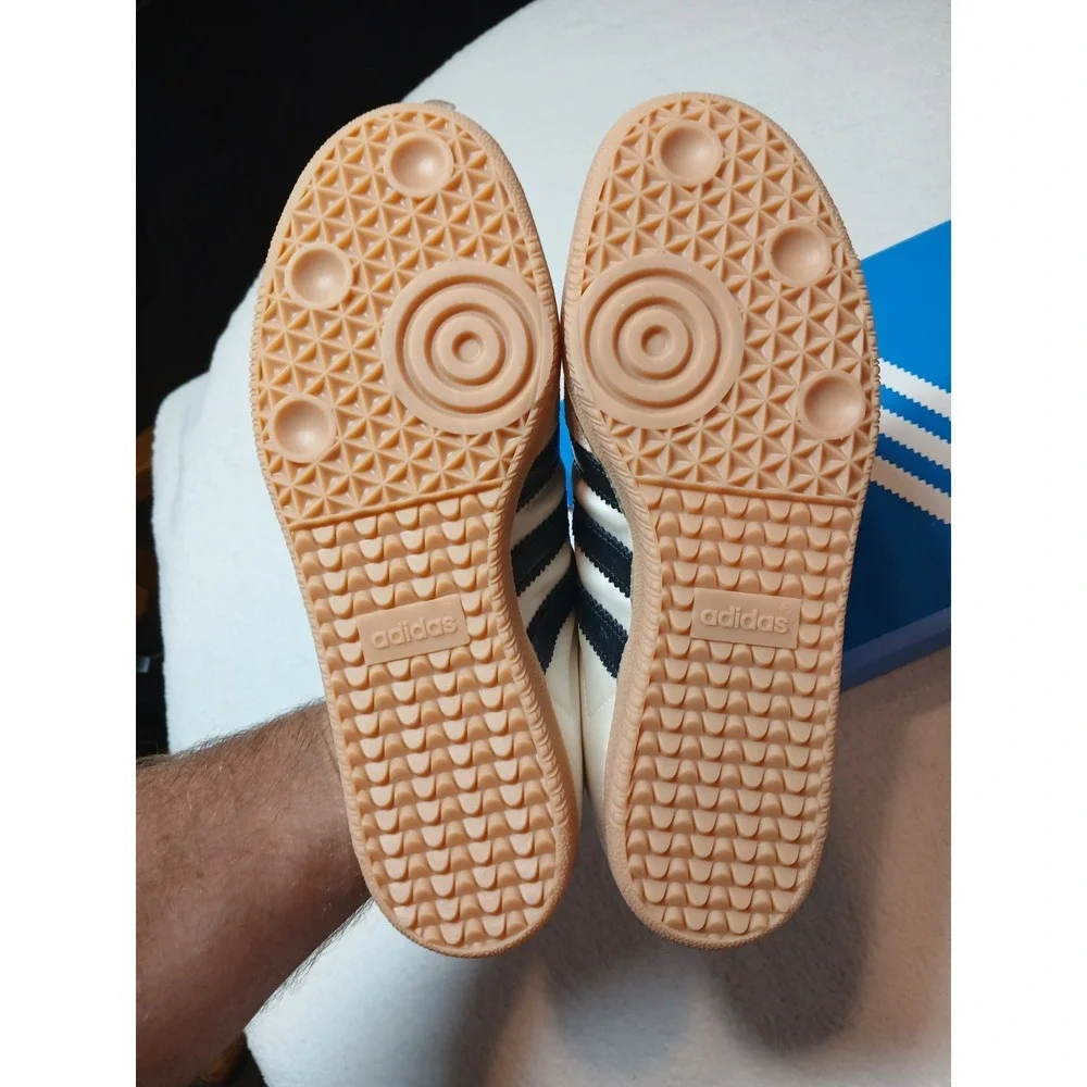 Adidas Samba OG Cream White Core Black Gum GS JQ3644 NEW‎ Size 7